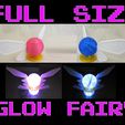 il_1140xN.1833785581_98MAIN_.jpg Full Size Light Up Navi Fairy Zelda Cosplay, Large LED Glow Link Faerie With Stand, 72 hour Battery Power, LED Light Up Prop