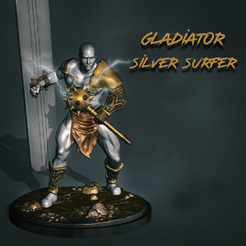 M55.png OBJ file Gladiator Silver Surfer - MCP Scale・3D print design to download