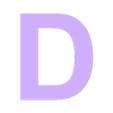 D.stl Alphabet in uppercase, Uppercase alphabet, Großbuchstaben, Alfabeto en mayúsculas