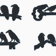 4-cuervos.png porta llaves de cuervos,crow key holder