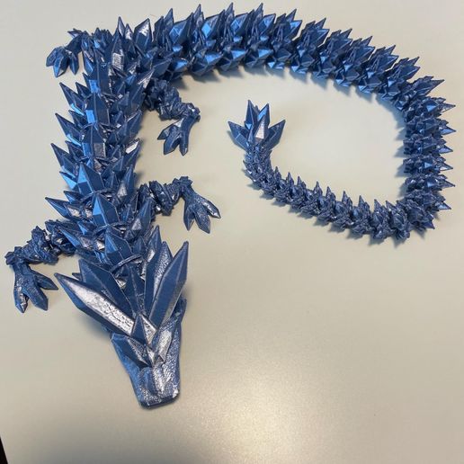 Set Dragon Œuf 3D Imprimé Articulé - Dragon Cristal Mobile Avec Œuf 8cm, Figurine 22cm, Décoration Et Jouet Anti-Stress