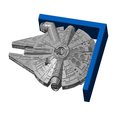 MFB2.png Millenium Falcon Shelf Bracket - NO SUPPORTS (Screw or Tape Mount)
