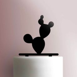 JB_Cactus-225-780-Cake-Topper.jpg Archivo STL TOPPER CACTUS・Diseño imprimible en 3D para descargar