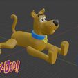01-Scooby-Doo-FLEXYBLE.jpg STL file SCOOBY DOO FLEXYBLE FANART・Model to download and 3D print