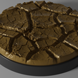 10.png 10x 50mm base with cracked ground (second version)