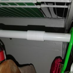 IMG_20180215_080414.jpg STL-Datei ClosetMaid SuperSlide Closet Rod Coupler kostenlos・3D-druckbares Objekt zum herunterladen