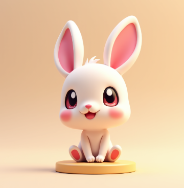 STL file Rabbit : Cute and sitting 🐇 ・3D print model to download・Cults