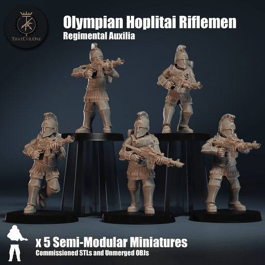 Olympian Hoplitai Riflemen - Commissioned