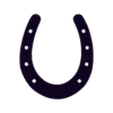 herradura soporte.stl Horse in horseshoe