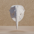 0001.png Fichier 3D Fichier : Animaux Trophée Éléphant au format numérique・Idée pour impression 3D à télécharger