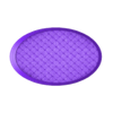 roof6_BRACINGS_75x42mm_elipsoid_base_hollow_PRINT.stl Oval Bases Set – Roof 6 Texture (60–170MM) | Perfect For Tabletop Wargames & RPG's