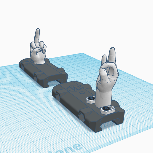**AR-15/Tactical Shotgun Front/Rear Sight with windage and elevation** 3D model