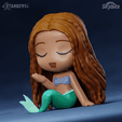 halle04.png Datei 3D Ariel Chibi Kleine Meerjungfrau Film Live Action Benutzerdefinierte Modelle Keine Stützen・Modell für 3D-Druck zum herunterladen