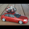 BMX BIKE AND RACK SET 1-24th For modelkit and diecast