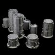 Chemical-Storage-Tower-Sample-A-Mystic-Pigeon-Gaming-3.jpg Chemical Factory Vats Walkways And Storage Tank Sci Fi Terrain