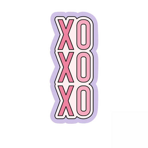 XO Cookie Cutter STL – 2 Inch Love Letters 3D Print File