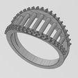 wf1.jpg Fichier STL Bague à lèvres en diamant à mailles en épingle à cheveux - tailles 7 et 8 - modèle d'impression 3D・Modèle imprimable en 3D à télécharger