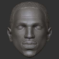 dfgxhdh.jpg STL file CJ from GTA head for action figures・3D printing model to download, ClayMan3D