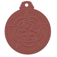 fem-jewel-64-v6-02.png Celtic Pentacle for Protection Pendant neck  witch necklace earing keychain femJ-64A 3d-print and cnc