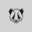 Geometric-panda.jpg Geometric Panda Decoration - 2D Art
