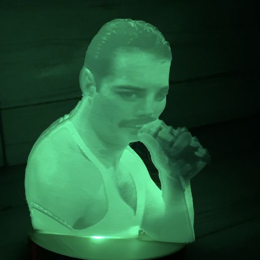 litho ballon Freddy mercury 3D model