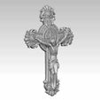 jesus_11.jpg Jesus on the cross Benedictine Medal 3D model