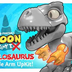 Boon_Allosaurus_6.jpg STL-Datei (Arms ONLY) Boon the Tiny T. Rex: Allosaurus UpKit - 3DKitbash.com kostenlos herunterladen • Modell zum 3D-Drucken, Quincy_of_3DKitbash