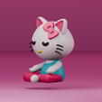 0007.png Hello Kitty Meditating | Yoga | Calm