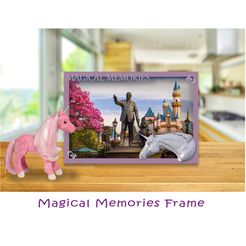 unicornframe2jpg.jpg Archivo STL Recuerdos Mágicos Marco de Fotos Unicornio・Diseño para descargar y imprimir en 3D