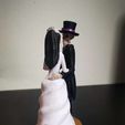 received_798804141982412.jpeg skeleton couple wedding groom bride bride decoration love never dies cake topper