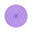 mandala-relief-panel-150mm-75pct.stl Lotus Mandala Relief Panel 150mm - Trivet and Wall Medallion
