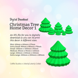 Cover-9.png Christmas Tree 1 Home Decor STL File - Digital Download -6 Sizes- Homeware, Minimalist Modern Design