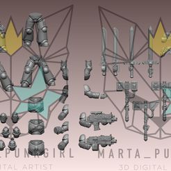 part-2__april.jpg STL file dressed primary BOIS with some weapons・3D printing template to download