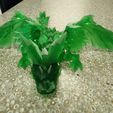 Baby-Kristallflügler-Drache, Cinderwing3D, bewegliches Flexi-Wackeltier, Druck an Ort und Stelle, Fantasy