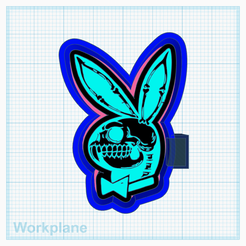Skelly-Playboy-Bunny.png Fichier STL Skelly Lapin de Playboy・Plan pour imprimante 3D à télécharger