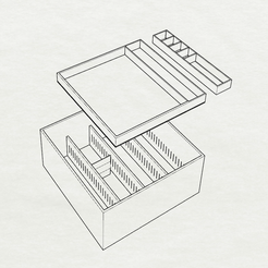 Free STL file Multiple Powder Holder - Container Storage 🧢・3D