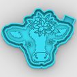 cow-with-flowers-on-its-head_1.jpg cow with flowers on its head - freshie mold - silicone mold box