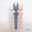 DSC00135.jpg BJD Doll stl 3D Model for printing Bunny Rabbit Furry Anthro Ball Jointed Art Doll 23cm