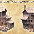 Medieval-Tailor-Workshop-3-p.jpg Medieval Tailor Workshop 28 mm Tabletop Terrain