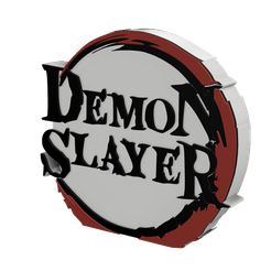 5.png STL file 3D MULTICOLOR LOGO/SIGN - Demon Slayer・3D print design to download