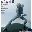 A.D.A.M @ Articulated Dall ActionFigure Model Zero NTA th Nao reek) Ul A.D.A.M 0 (Articulated Doll Actionfigure Model 0) - Resin 3D Printed