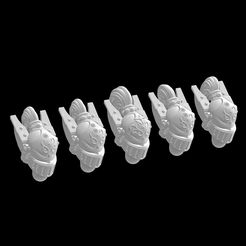 Custom_SoS_Heads_Render_1.jpg STL file Custom Sisters of Silence Heads - 13 Variations + 5 Alternate (so far)・3D printable model to download