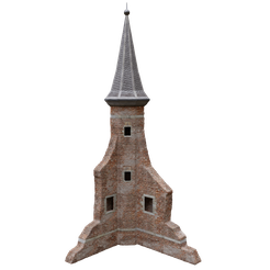 tower0.png Fichier STL Tour de château en ruine pour diorama 1/35 et échelle réelle・Plan pour imprimante 3D à télécharger