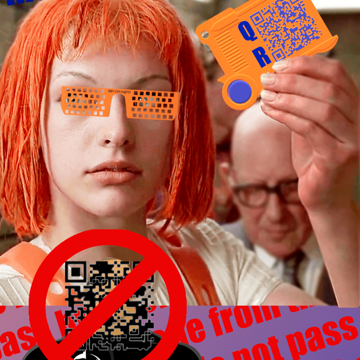 Multipass funny QR code for all occasions! 3D model