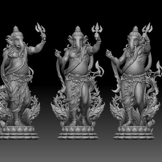 Ganesh ji Hinndu god idol 3D print and CNC