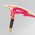 scythe-2.jpg COSPLAY Prestige Coven Akali Scythe Weapon - League of Legends Replicas
