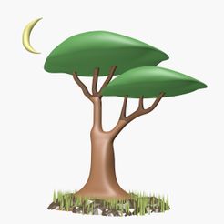 Cartoon-Tree01-opensea.jpg Archivo 3D Árbol de dibujos animados・Design para impresora 3D para descargar