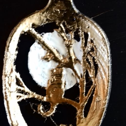 Cat in the moonlight 3D model