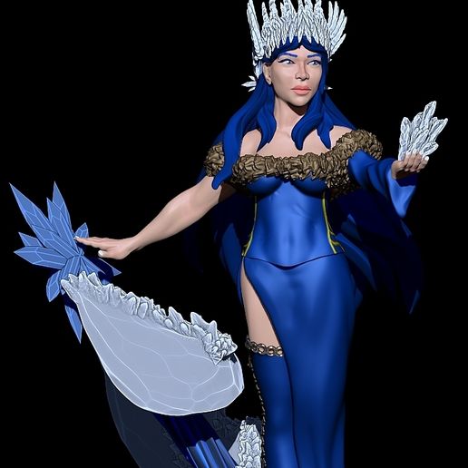 Lady of winter 3D model