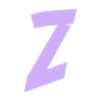 Z.stl STL file Letters and Numbers Indiana Jones Letters and Numbers | Logo・Model to download and 3D print